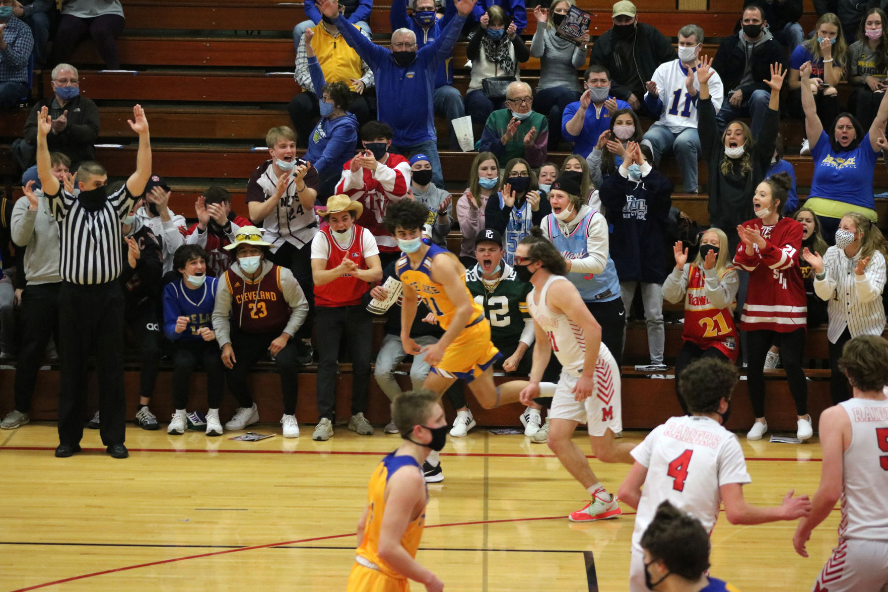 Rice Lake boys basketball at Medford 2-25-21